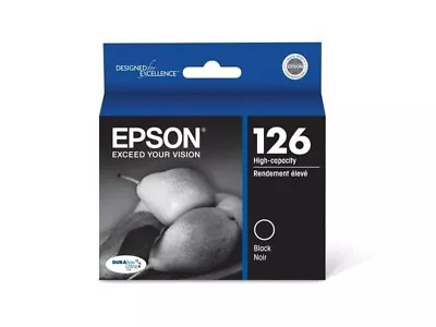 New Genuine Epson 126 Black High Yield Ink Cartridge (T126120) • $13.99