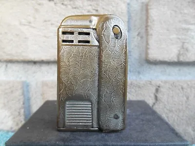 Vintage Regens Usa Silver Tone Side Push Cigarette Lighter. Works! • $29.95