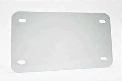 WHITE Motorcycle Aluminum License Plate Blank  0.025/0.5mm 4x7 • $7.99