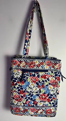 Vera Bradley  Summer Cottage Laptop Travel Check Point Friendly Tote Swifty Worn • $39.95