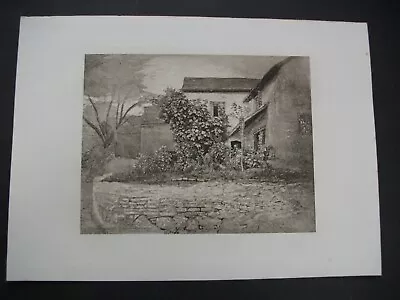 £69.99 • Buy Samuel Palmer Original Heliogravure Study Of A Garden Tintern The Portfolio 1884