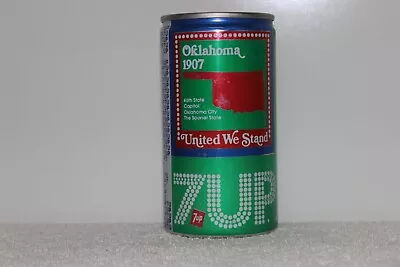 7-up Soda Bi-cenntenial States Can 1976 - Oklahoma - Uncle Sam Puzzle Piece - • $6.73