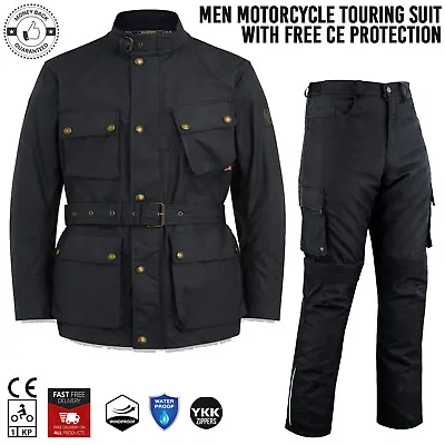 Motorbike Motorcycle Textile Jacket & Trousers All Season Waterproof & CE Armor • $87.09