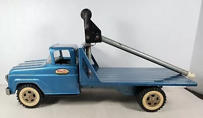 Scarce Vtg. 1960 Tonka Flatbed Power Boom Loader Truck • $530