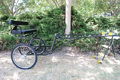 $929 • Buy EZ Entry Horse Cart-Pony Size 55 /60  Straight Shafts /24  Heavy Duty Bike Tires