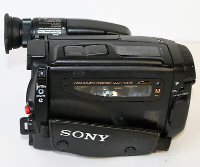 Vintage Sony Camcorder CCD TR350E Video 8 Handycam Not Working Spares Repairs • $44.21