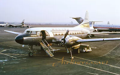 Mohawk Airlines Convair 440 N4404 At EWR In January 1966 8 X12  Color Print • $11.95