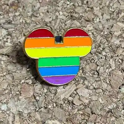 Disney Trading Pin Rainbow Pride Mickey Mouse Head • $4.99