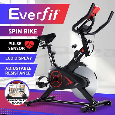 Everfit Spin Bike Exercise Bike Flywheel Fitness Workout Home Gym • $181.95