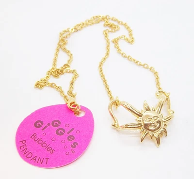 $1.89 • Buy Sunshine Pendant 24 In. Gold Tone Necklace ... Missing Plastic Bubble Bottle Se4