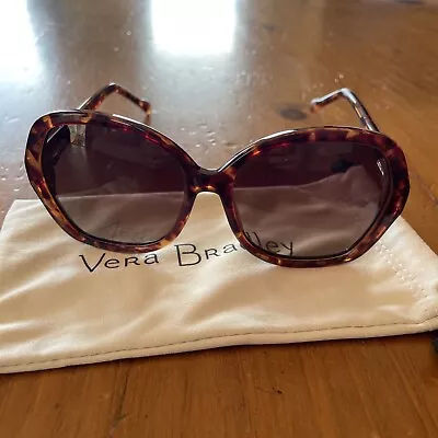 Vera Bradley Sunglasses Nadine Indiana Rose Brown Tortoise Polarized • $40