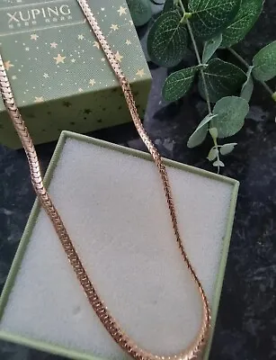 Xuping 5mm Chain 18k Gold Plated Hypoallergenic Length 60cm • £13