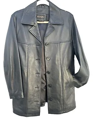 Michael Lawrence Men’s Leather Trench Coat Small • $65