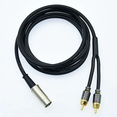 5-Pin DIN Male MIDI Cable To 2 Dual RCA Male Plug Audio Cable For Naim Quad  • $22.71