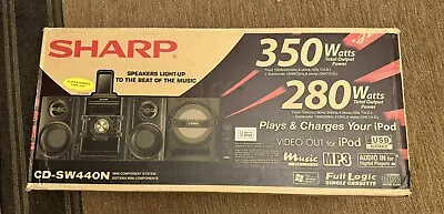 Sharp Mini Component Stereo System CD SE 440N Brand New 350 WATTS • $275