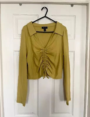 New Look Mustard Long Sleeve Top Size 18 • £7