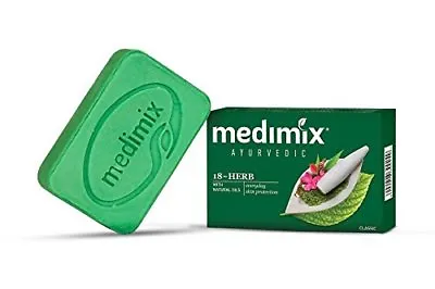 Medimix Ayurvedic Classic Soap 75gm +18 Herbs Pimple Acne Cure Skin Wash • $7.97