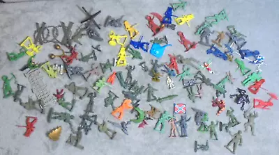 Vintage Miniature Mixed Lot Of Plastic Soldiers Indian Etc • $8.67