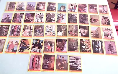 COMPLETE SET Vtg 1967 THE MONKEES Trading Card Yellow SERIES B Puzzle Q & A Back • $135