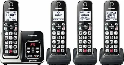 Panasonic - KX-TGD864S Link2Cell DECT 6.0 Expandable Cordless Phone System Wi... • $119.99