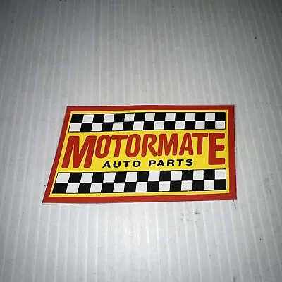 Vintage Retro Motormate Auto Parts Decal Sticker As Is • $39.14