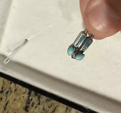 Southwest Sterling Silver Turquoise Earrings (New Mexico) • $34
