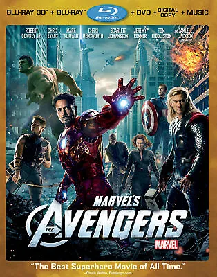 Marvels The Avengers (Four-Disc Combo: B Blu-ray Expertly Refurbished Product • £15.52
