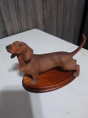 Vintage Dachshund By Andrea By Sadek.wood Stand/riser Also. 7 Long By 5 High  • $21