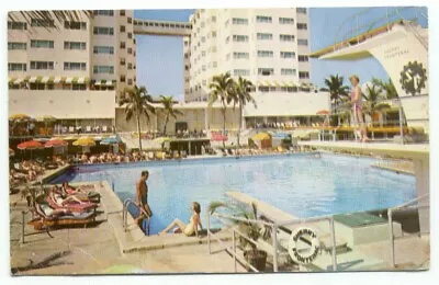 Miami Beach FL The Sherry Frontenac Hotel C1952 Postcard Florida • $2.99