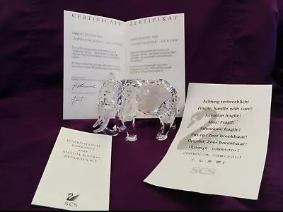 $399.95 • Buy Swarovski 1993  Inspiration Africa  The Elephant Crystal Figurine, Austria, Nib