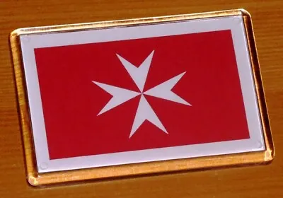 Order Of St John Maltese Cross Malta Flag Fridge Magnet • £1.99