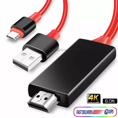 NEW USB Type C To HDMI HDTV TV Cable Adapter Converter For Macbook Android Phone • $12.99