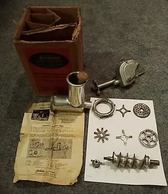 Vintage Sunbeam Mixmaster Meat Grinder Food Chopper Transfer Unit FW6-A Untested • $35