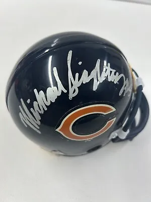 Michael Singletary HOF NY Chicago Bears Autographed Mini Helmet With JSA • $60