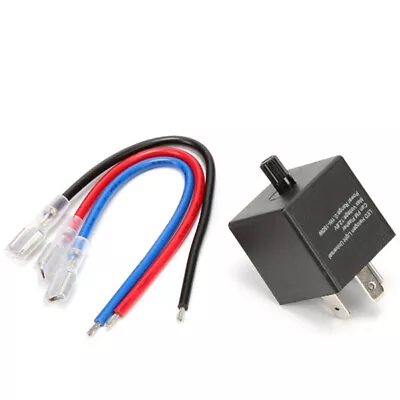 US Wired Motorcycle Motorbike Car Solid-state LED Indicator Flasher Relay • $19.49