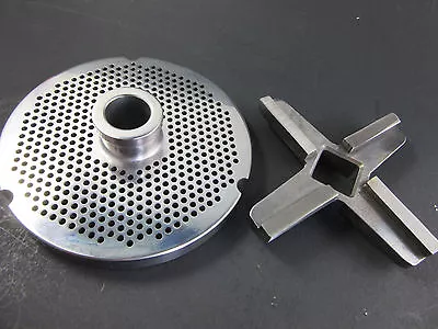 #52 X 1/8  3.0 Mm Holes STAINLESS Meat Grinder Plate & Knife  Hobart Biro Berkel • $174