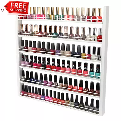 Organize In Style: 6-Tier Wall Mount Nail Polish Display Rack • $72.84