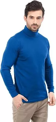 Turtleneck T-Shirt For Men Long Sleeves Tailored Comfort Fit Lot Utopia Wear • $19.02