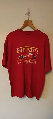 Ferrari 2004 F1 World Championship Red T-Shirt Size XL Official Merchandise  • £18