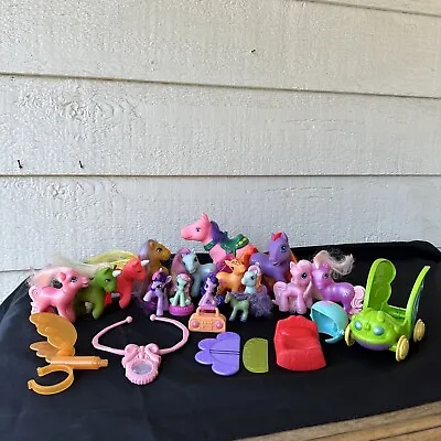 Vintage My Little Pony Lot Of 15 Ponies And Accessories • $29