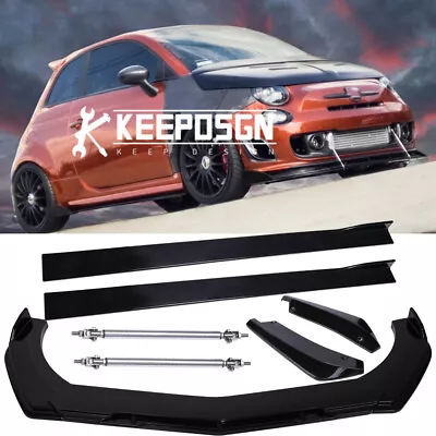 For Fiat 500 Abarth Side Skirt Rear Diffuser Front Bumper Lip Spoiler Splitter • $247.79