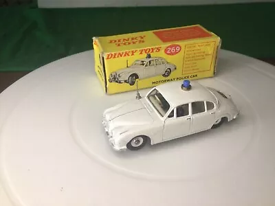 £90 • Buy Dinky Toys 269 Jaguar Motorway Police Car  Excellent Model With Original Box