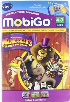 Vtech Mobigo Touch Learning  DreamWorks Madagascar 3   4-7 Years   New In Case • $19.99