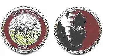 Army Camp As Sayliyah Qatar Camel 1.75  Challenge Coin • $34.99