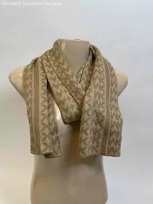 Michael Kors Women's Beige And Brown Scarf - Size One Size • $12.99