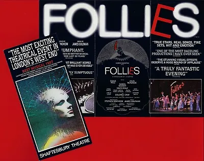 Stephen Sondheim  FOLLIES  Dolores Gray / Julia McKenzie 1987 London Flyer • $67.92