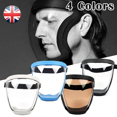 Full Face Shield Super Protective Head Cover Transparent Safety Mask Anti-fog • £8.22