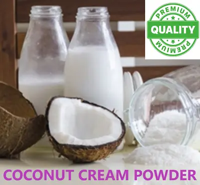 Coconut Cream Powder 80g-5kg Coconut Milk Low Fat Milk Substitute FREE P&P • £7.49