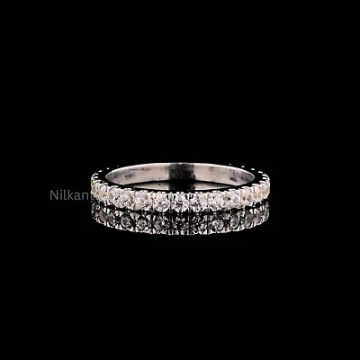 1.0Ct  Round Lab Grown Diamond Eternity  Ring 950 Platinum Gift • $449