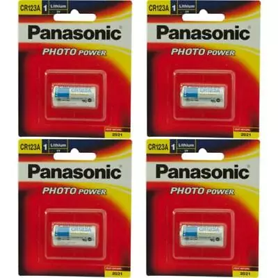 Panasonic Bundle Deal Of 4 X CR-123AW Genuine CR123A 3V Photo Lithium Camera • $32.89